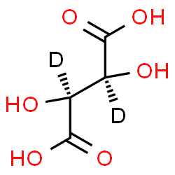 ChemSpider 2D Image | (2S,3S)-2,3-Dihydroxy(~2~H_2_)butanedioic acid | C4H4D2O6