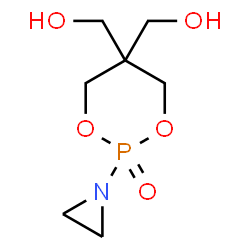 ChemSpider 2D Image | [2-(1-Aziridinyl)-2-oxido-1,3,2-dioxaphosphinane-5,5-diyl]dimethanol | C7H14NO5P