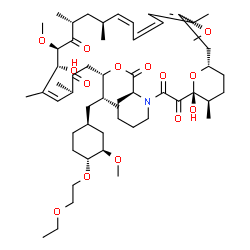 ChemSpider 2D Image | (1R,9S,12S,15R,16Z,18R,19R,21R,23S,24Z,30S,32S,35R)-12-{(2R)-1-[(1S,3R,4R)-4-(2-Ethoxyethoxy)-3-methoxycyclohexyl]-2-propanyl}-1,18-dihydroxy-19,30-dimethoxy-15,17,21,23,29,35-hexamethyl-11,36-dioxa-4
-azatricyclo[30.3.1.0~4,9~]hexatriaconta-16,24,26,28-tetraene-2,3,10,14,20-pentone | C55H87NO14
