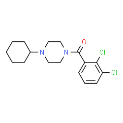 ChemSpider 2D Image | (4-Cyclohexyl-1-piperazinyl)(2,3-dichlorophenyl)methanone | C17H22Cl2N2O