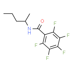 ChemSpider 2D Image | 2,3,4,5,6-Pentafluoro-N-(2-pentanyl)benzamide | C12H12F5NO