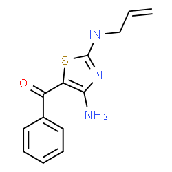 ChemSpider 2D Image | [2-(Allylamino)-4-amino-1,3-thiazol-5-yl](phenyl)methanone | C13H13N3OS