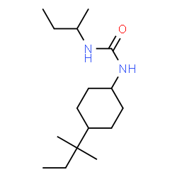 ChemSpider 2D Image | 1-sec-Butyl-3-[4-(2-methyl-2-butanyl)cyclohexyl]urea | C16H32N2O