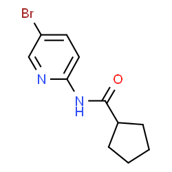 ChemSpider 2D Image | cyclopentanecarboxamide, N-(5-bromo-2-pyridinyl)- | C11H13BrN2O