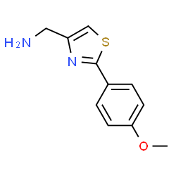 ChemSpider 2D Image | (2-(4-Methoxyphenyl)thiazol-4-yl)methanamine | C11H12N2OS
