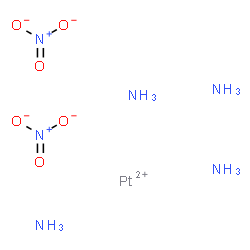 ChemSpider 2D Image | Platinum(2+) nitrate ammoniate (1:2:4) | H12N6O6Pt