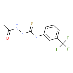 ChemSpider 2D Image | 2-Acetyl-N-[3-(trifluoromethyl)phenyl]hydrazinecarbothioamide | C10H10F3N3OS