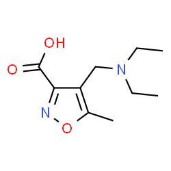 ChemSpider 2D Image | 4-((Diethylamino)methyl)-5-methylisoxazole-3-carboxylic acid | C10H16N2O3