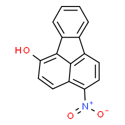 ChemSpider 2D Image | 4-Nitro-1-fluoranthenol | C16H9NO3