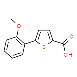 ChemSpider 2D Image | 5-(2-Methoxyphenyl)-2-thiophenecarboxylic acid | C12H10O3S