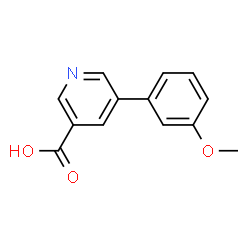 ChemSpider 2D Image | 5-(3-Methoxyphenyl)nicotinic acid | C13H11NO3