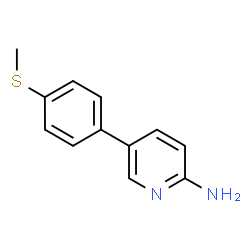 ChemSpider 2D Image | 5-[4-(Methylsulfanyl)phenyl]-2-pyridinamine | C12H12N2S