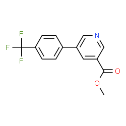 ChemSpider 2D Image | Methyl 5-(4-(trifluoromethyl)phenyl)nicotinate | C14H10F3NO2