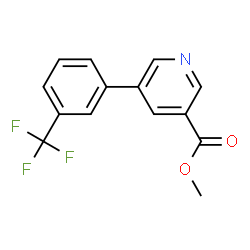 ChemSpider 2D Image | Methyl 5-[3-(trifluoromethyl)phenyl]nicotinate | C14H10F3NO2