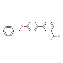 ChemSpider 2D Image | 4'-(Benzyloxy)-3-biphenylcarboxylic acid | C20H16O3
