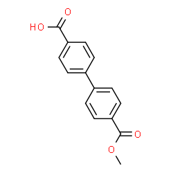ChemSpider 2D Image | 4-[4-(methoxycarbonyl)phenyl]benzoic acid | C15H12O4
