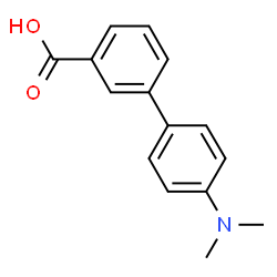 ChemSpider 2D Image | 4'-(Dimethylamino)-3-biphenylcarboxylic acid | C15H15NO2