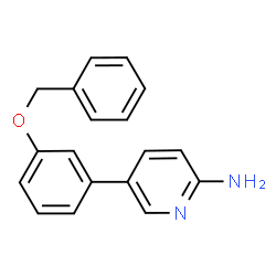 ChemSpider 2D Image | 5-[3-(Benzyloxy)phenyl]-2-pyridinamine | C18H16N2O