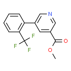 ChemSpider 2D Image | Methyl 5-[2-(trifluoromethyl)phenyl]nicotinate | C14H10F3NO2