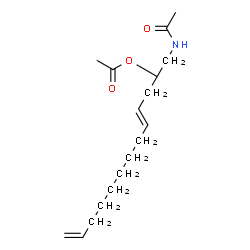 ChemSpider 2D Image | (2S,4E)-1-Acetamido-4,12-tridecadien-2-yl acetate | C17H29NO3