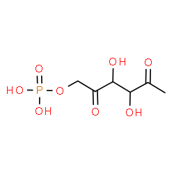 ChemSpider 2D Image | 1-Deoxy-6-O-phosphonohexo-2,5-diulose | C6H11O8P