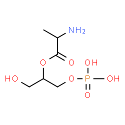ChemSpider 2D Image | 1-Hydroxy-3-(phosphonooxy)-2-propanyl alaninate | C6H14NO7P