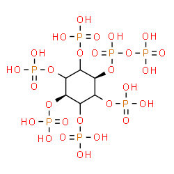 ChemSpider 2D Image | cis-2,3,4,5,6-Pentakis(phosphonooxy)cyclohexyl trihydrogen diphosphate | C6H19O27P7