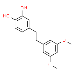ChemSpider 2D Image | 4-[2-(3,5-Dimethoxyphenyl)ethyl]-1,2-benzenediol | C16H18O4
