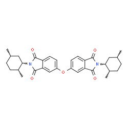 ChemSpider 2D Image | 5,5'-Oxybis[2-(2,5-dimethylcyclohexyl)-1H-isoindole-1,3(2H)-dione] | C32H36N2O5