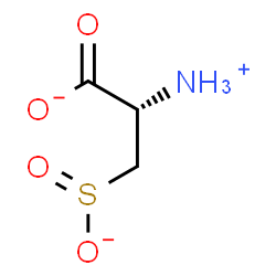 ChemSpider 2D Image | (2S)-2-Ammonio-3-sulfinatopropanoate | C3H6NO4S
