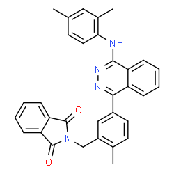 ChemSpider 2D Image | 2-(5-{4-[(2,4-Dimethylphenyl)amino]-1-phthalazinyl}-2-methylbenzyl)-1H-isoindole-1,3(2H)-dione | C32H26N4O2
