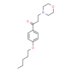 ChemSpider 2D Image | 3-Morpholin-4-yl-1-(4-pentyloxy-phenyl)-propan-1-one | C18H27NO3