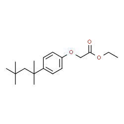 ChemSpider 2D Image | Ethyl [4-(2,4,4-trimethyl-2-pentanyl)phenoxy]acetate | C18H28O3