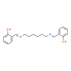 ChemSpider 2D Image | Bis(salicylidene)-1,6-hexanediamine | C20H24N2O2