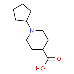 ChemSpider 2D Image | 1-Cyclopentyl-4-piperidinecarboxylic acid | C11H19NO2