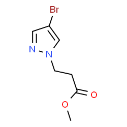 ChemSpider 2D Image | Methyl 3-(4-bromo-1H-pyrazol-1-yl)propanoate | C7H9BrN2O2