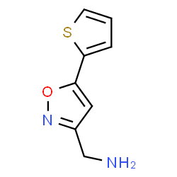 ChemSpider 2D Image | (5-thien-2-ylisoxazol-3-yl)methylamine | C8H8N2OS