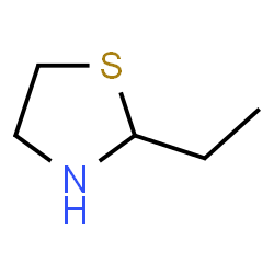 ChemSpider 2D Image | 2-ethylthiazolidine | C5H11NS