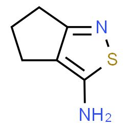 ChemSpider 2D Image | 4H,5H,6H-cyclopenta[c][1,2]thiazol-3-amine | C6H8N2S