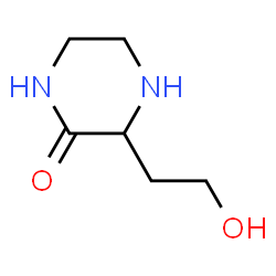 ChemSpider 2D Image | 3-(2-Hydroxyethyl)-2-piperazinone | C6H12N2O2