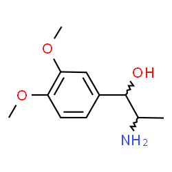 ChemSpider 2D Image | 2-Amino-1-(3,4-dimethoxyphenyl)-1-propanol | C11H17NO3