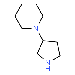 ChemSpider 2D Image | 1-(3-Pyrrolidinyl)piperidine | C9H18N2