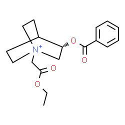 ChemSpider 2D Image | (3S)-3-(Benzoyloxy)-1-(2-ethoxy-2-oxoethyl)-1-azoniabicyclo[2.2.2]octane | C18H24NO4