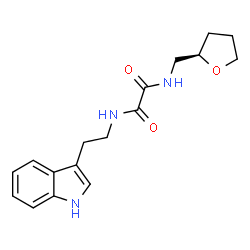 ChemSpider 2D Image | N-[2-(1H-Indol-3-yl)ethyl]-N'-[(2R)-tetrahydro-2-furanylmethyl]ethanediamide | C17H21N3O3
