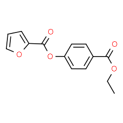 ChemSpider 2D Image | 4-(Ethoxycarbonyl)phenyl 2-furoate | C14H12O5