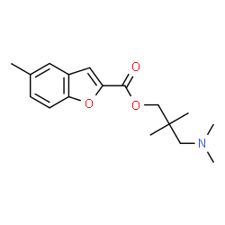 ChemSpider 2D Image | 3-(Dimethylamino)-2,2-dimethylpropyl 5-methyl-1-benzofuran-2-carboxylate | C17H23NO3