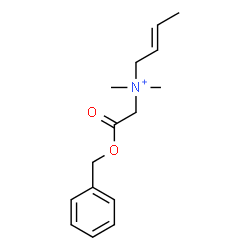 ChemSpider 2D Image | (2E)-N-[2-(Benzyloxy)-2-oxoethyl]-N,N-dimethyl-2-buten-1-aminium | C15H22NO2
