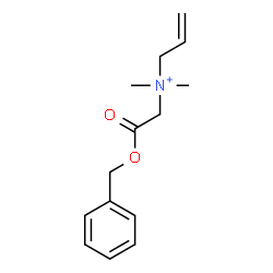 ChemSpider 2D Image | N-[2-(Benzyloxy)-2-oxoethyl]-N,N-dimethyl-2-propen-1-aminium | C14H20NO2