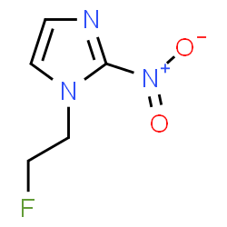 ChemSpider 2D Image | 1-(2-Fluoroethyl)-2-nitro-1H-imidazole | C5H6FN3O2