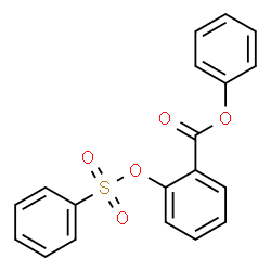 ChemSpider 2D Image | Phenyl 2-[(phenylsulfonyl)oxy]benzoate | C19H14O5S